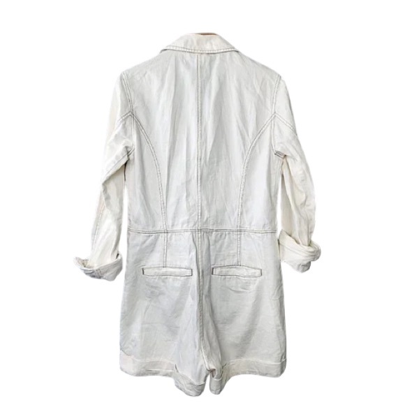 Free People Elaine Shortall Romper - Cotton/Linen Blend - Picture 4 of 7